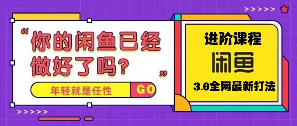火爆全网的咸鱼玩法进阶课程，咸鱼进阶课程插图