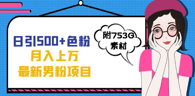 日引500 色粉轻松月入上万九月份最新男粉项目（附753G素材）插图