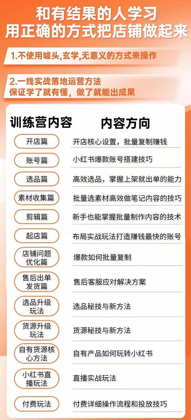 新个体·搞钱-小红书训练营：实战落地运营方法，抓住搞钱方向，每月多搞2w插图1
